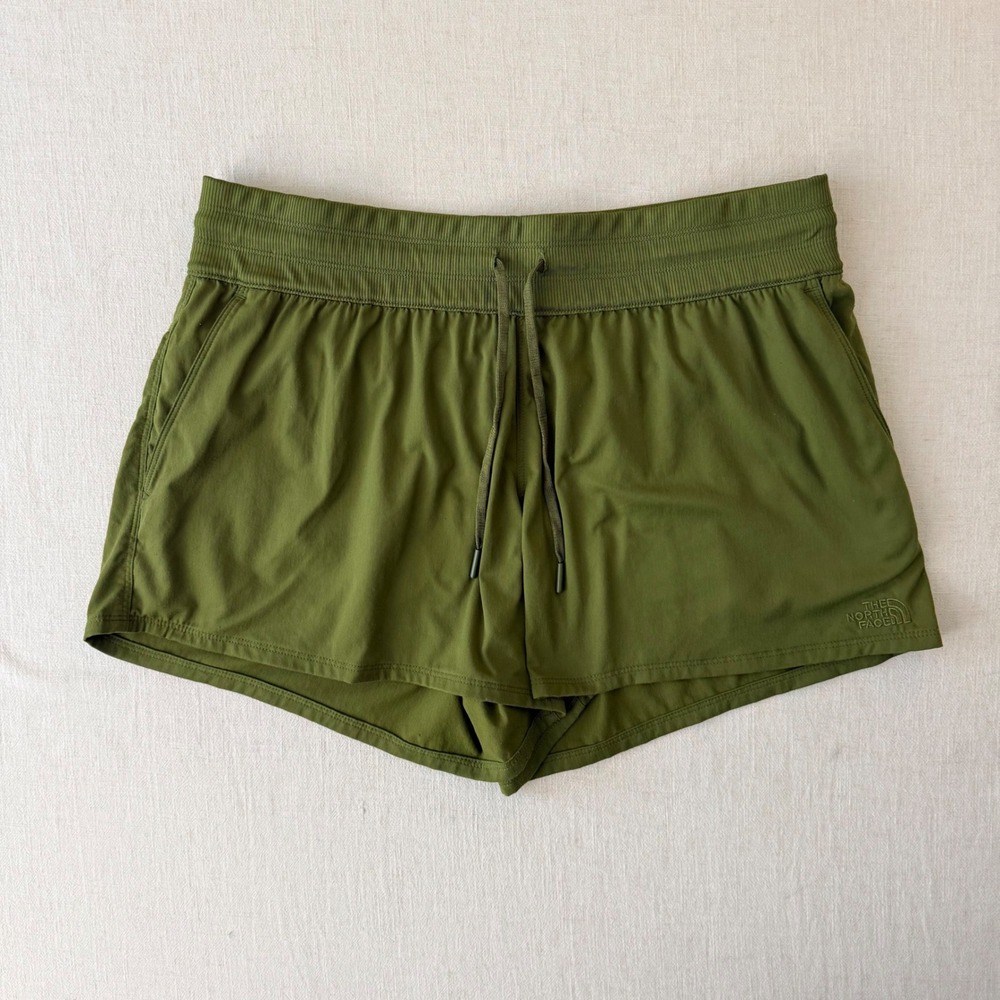 The North Face Aphrodite 2.0 Hiking Shorts Womens XL Olive Green